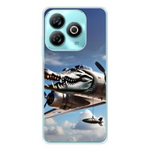 Чехол с мемом Тралалело тралала на ZTE Blade A75 (Бомбардиро крокодило)