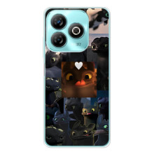 Чехол как приручить дракона на ZTE Blade A75 – Дракон коллаж