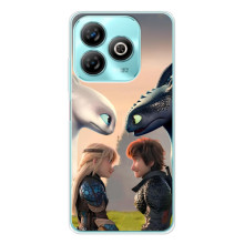 Чехол как приручить дракона на ZTE Blade A75 – Гикавка и Астрид