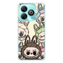 Чохол з Лабубу на ZTE Blade A75 – Колаж Лабубу