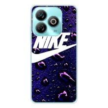 Чехол с логотипом Найк на ZTE Blade A75 (Найк на фиолетовом)