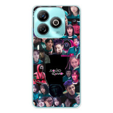 Чохол Гра в кальмара для ZTE Blade A75 – Колаж гра кальмара