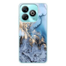 Мраморный чехол на ZTE Blade A75 (VPrint) (Нежный мрамор)