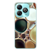 Мраморный чехол на ZTE Blade A75 (VPrint) (Радужный Мрамор)