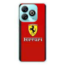 Силіконовий бампер з картинкою машини на ZTE Blade A75 (Ferrari Logo)