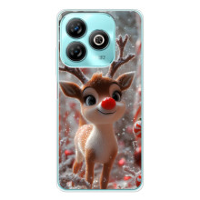 Яскравий чохол для ZTE Blade A75 з Зимові Оленята