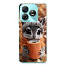 Друкований чохол 'Звірята з кавою' для ZTE Blade A75