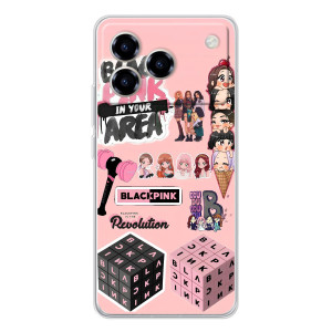 Чехлы с картинкой для ZTE Blade A76 – BLACK PINK коллаж