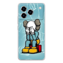 Чехлы для ZTE Blade A76 - Bearbrick Louis Vuitton (PREMIUMPrint) (Плач Bearbrick)