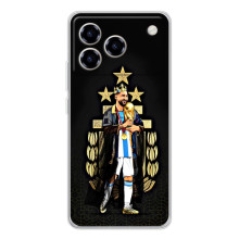 Чехлы для ZTE Blade A76 (Leo чемпион) (AlphaPrint) (Месси Король)