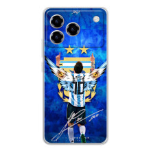 Чехлы для ZTE Blade A76 (Leo чемпион) (AlphaPrint) (Месси сборная)