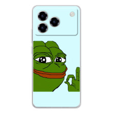 Чохли з зображенням Жаба Мем на ZTE Blade A76 – Жаба все ОК