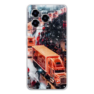 Чехлы на Новый Год ZTE Blade A76 – Кока Кола