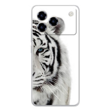 Чехлы с картинками животных ZTE Blade A76 (Белый Тигр)