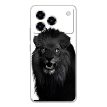 Чехлы с картинками животных ZTE Blade A76 (Черный ЛЕВ)