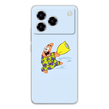 Чехлы с Патриком на ZTE Blade A76 (Патрик с подушкой)