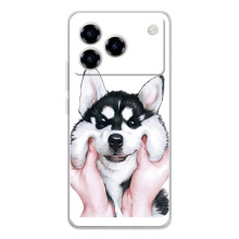 Чехлы с собаками для ZTE Blade A76 (VPrint) – Довольный Хаски