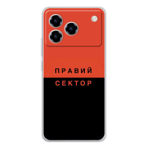 Чехлы УПА (Красно-Чёрный) на ZTE Blade A76 – Правый Серктор