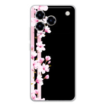 Чехол для Блейд А76 - с принтом (Дизайнерские) (AlphaPrint) (Цветочки)