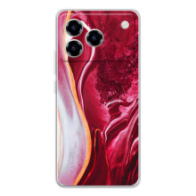 Чехол для Блейд А76 - с принтом (Дизайнерские) (AlphaPrint) (Мрамор красный)