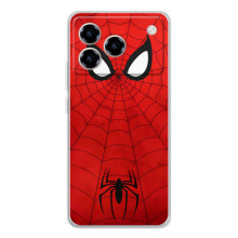 Чехол с человеком пауком для ZTE Blade A76 - (AlphaPrint) – Паук (Марвел)