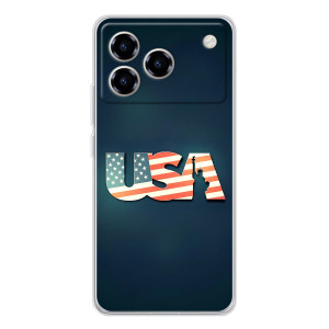 Чехол Флаг USA для ZTE Blade A76 – USA