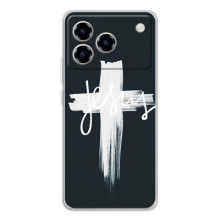 Чехол для ZTE Blade A76 (AlphaPrint) - (Христианские) (Иисус)