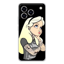 Чехол с печатью для ZTE Blade A76 - (Мода) (AlphaPrint) (Девочка в тату)