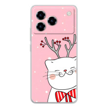 Чехол на тематику: Коты для ZTE Blade A76 – Зимний кот