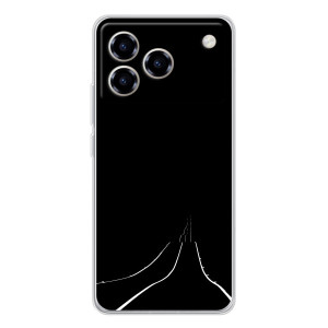 Чехол с картинками на черном фоне для ZTE Blade A76 – Дорога