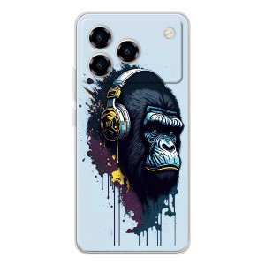 Чехол с Обезьянами ZTE Blade A76 - (AlphaPrint)