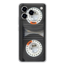 Чехол с Прикольным принтом на ZTE Blade A76 (Кассета магнитофона)