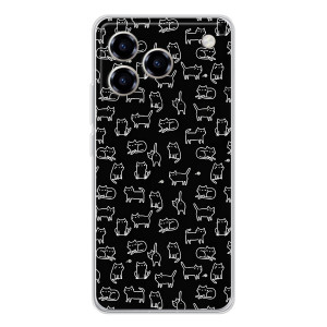 Чохол з принтом для ZTE Blade A76 (AlphaPrint) Модні коти