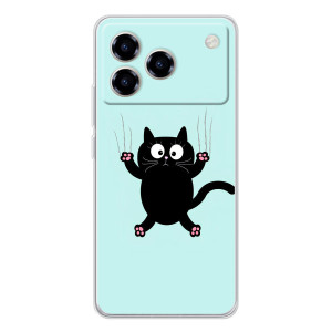 Чохол з принтом для ZTE Blade A76 (AlphaPrint) Модні коти