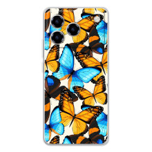 Чехол с принтом для Блейд А76 - (Прикольные) (AlphaPrint) – Яркие бабочки