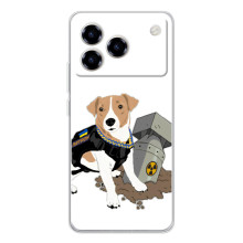 Чохол з принтом Песика Патрон для ZTE Blade A76 (Пес Патрон з ракетою)