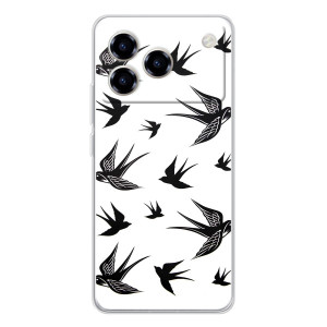 Чохол з пташками на ZTE Blade A76 (VPrint)