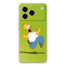 Чехол с Симпсонами для ZTE Blade A76 (VPrint) (Гомер Симпсон)