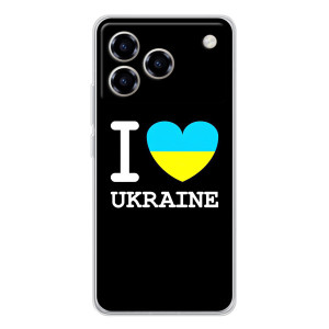 Чохол з Українською символікою на Блейд А76 – I Love Ukraine