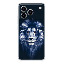 Чехол со Львом для ZTE Blade A76 (VPrint) – Синий Лев