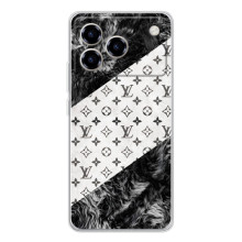 Чохол Стиль Louis Vuitton на ZTE Blade A76 (LV на білому)