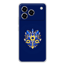 Чохол Укр Символіка для ZTE Blade A76 (Квітучий Герб)