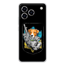 Чохол з принтом для ZTE Blade A76 – Патрон Воїн