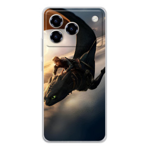 Чехол дракон Беззубик для ZTE Blade A76 – Полет Беззубика
