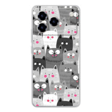 Чехол с милыми котиками на 