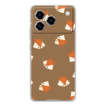 Чехол с принтом лисички на 