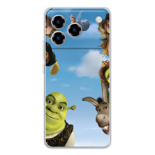 Печатный чехол с принтом Шрек для ZTE Blade A76