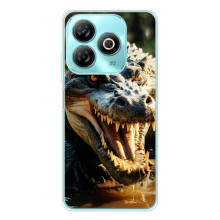 Чехол с картинкой «Хищники» для ZTE Blade A76 – Крокодил