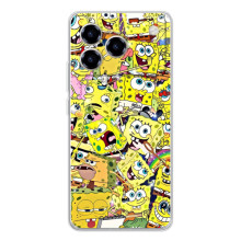 Силиконовый чехол Спанч Боб на Блейд А76 (Спанч Боб Арт)