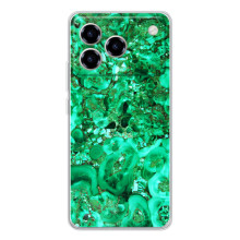Мраморный чехол на ZTE Blade A76 (VPrint) – Салатный Мрамор